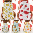thumbnail image 3 of Breathable Pet T-shirt - Round Collar Pineapple Fruit Dog Vest - Polyester Summer Clothes, 3 of 8