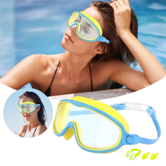 Swimming Goggles Set Comfortable Nose Clip Ear Plugs Accessories for Adults Swim for Water Enthusiasts