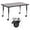 Gray, variant on Flash Furniture Wren Mobile 30''W x 48''L Rectangular Oak Thermal Laminate Activity Table - Height Adjustable Short Legs
