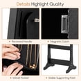 thumbnail image 6 of Standing Jewelry Armoire, Lockable Jewelry Cabinet with Full Length Mirror, LED Lights, 4 Tilt Angle Adjustable, Mirror with Jewelry Storage, Standing Jewelry Organizer with Drawers, Black, 6 of 8