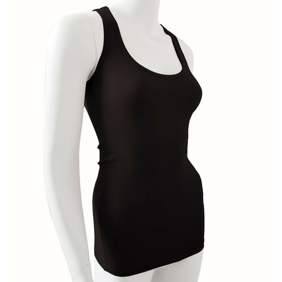 Racer Back Stretchy Muscle Shirt Solid Plain Cotton Spandex Fitted Tank Top