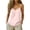 Pinks, variant on Women V Neck Camisole Linen Organza Spliced Spaghetti Strap Loose Sheer Sleeveless Base Top
