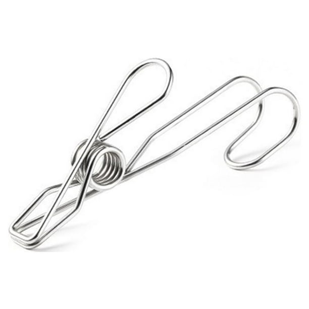 Bewildely Pasador colgante Pinzas para ropa de acero inoxidable Clip para ropa Pinzas para ropa pequeñas Type3 NO3