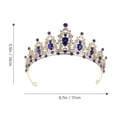 thumbnail image 4 of MasteelfCA Diadèmes de Mariage en Strass Couronne Nuptiale en Strass Couronne Femme Fille Diadème pour Fête, 4 of 7
