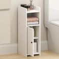 thumbnail image 2 of Furinno FULDA 4-Tier Narrow AdJUSTable Shelves Bathroom Cabinet White, 2 of 5