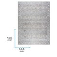thumbnail image 6 of Livabliss x Our PNW Home Rainier Updated Traditional Washable Area Rug, 5'3" x 7'3", Medium Gray, 6 of 9