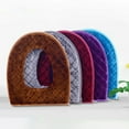 thumbnail image 2 of Ludlz Warm Zipper Bathroom Toilet Seat Mat Cushion Winter Soft Closestool Plush Cover, 2 of 2