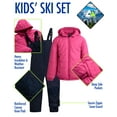 thumbnail image 7 of Arctic Hero Kids' Ski Set – 2 Piece Unisex Insulated Waterproof Snow Bib & Hooded Jacket (4-18), 7 of 7