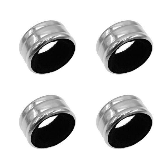 OUNONA 4-Pack Red Wine Bottle Collars Stainless Steel Drip Stop Leak-Proof Wine Accessories for Home Bar and Restaurant Use