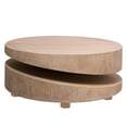 thumbnail image 5 of Coffee Tables Modern Round Wood Coffee Table – 31.3" Natural Finish Accent Table for Living Room,Wooden Coffee Tables, 5 of 11