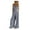 Navy, variant on Up to 65% off SEMPAI Women Sleeveless Overalls Jumpsuit Casual Plaid Print Summer Wide Leg Bib Pants