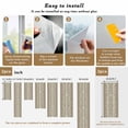 thumbnail image 6 of Japanese Window Privacy Film, Grey Simple Traditional Flowers Leaves Pattern Static Cling UV Sun Blocking Heat Control Window Tint Day and Night, Non-Adhesive One Way Privacy Cover 17.7''x39.3'', 6 of 7