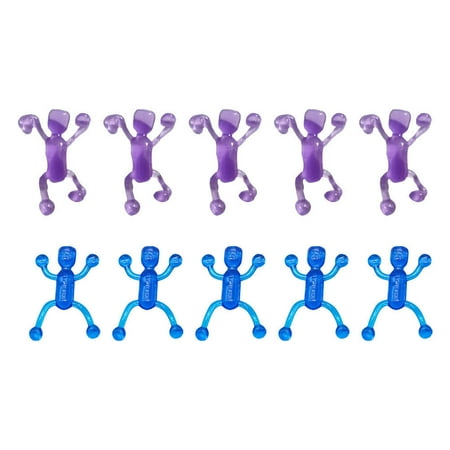 

NUOLUX 20Pcs Creative TPR Funny Vent Toy Little Man Shape Sticky Toy (Random Color)
