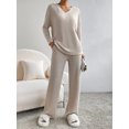 Cuteduck Womens Two Piece Lounge Tracksuit Sweatsuit Sets Long Sleeve V