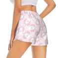 thumbnail image 3 of Goofa Cute Rabbit Printed Women 2 in 1 Running Shorts,Quick Dry Athletic Workout Shorts,High Waisted Athletic Shorts with Liner Pockets-Large, 3 of 9