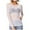 White, variant on Women's See Through Long Sleeve Seamless Arm Top Mesh Shirt Blouse