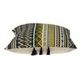 thumbnail image 4 of Nassau Collection Bohemian Style Geometric Tapestry Pattern Cotton Throw Pillow with Tassels  - 20", 4 of 8