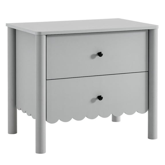 Modway Emmeline Scalloped 2-Drawer Nightstand