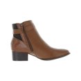 thumbnail image 2 of Karen Scott Womens Nadine Block Heel Leather Ankle Boots, 2 of 3