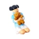 thumbnail image 3 of Figuras de personas pintadas a mano en miniatura de un osito de peluche besándose para niños (escala 1:64) Azul, 3 of 9