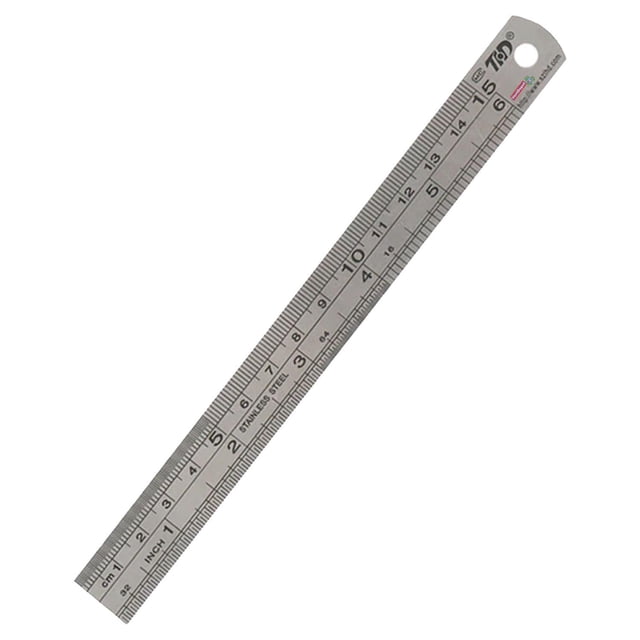 Reglas metálicas de 15 cm RulexPro15 1 Pza 15cm Acero Inoxidable Gris VentDepot