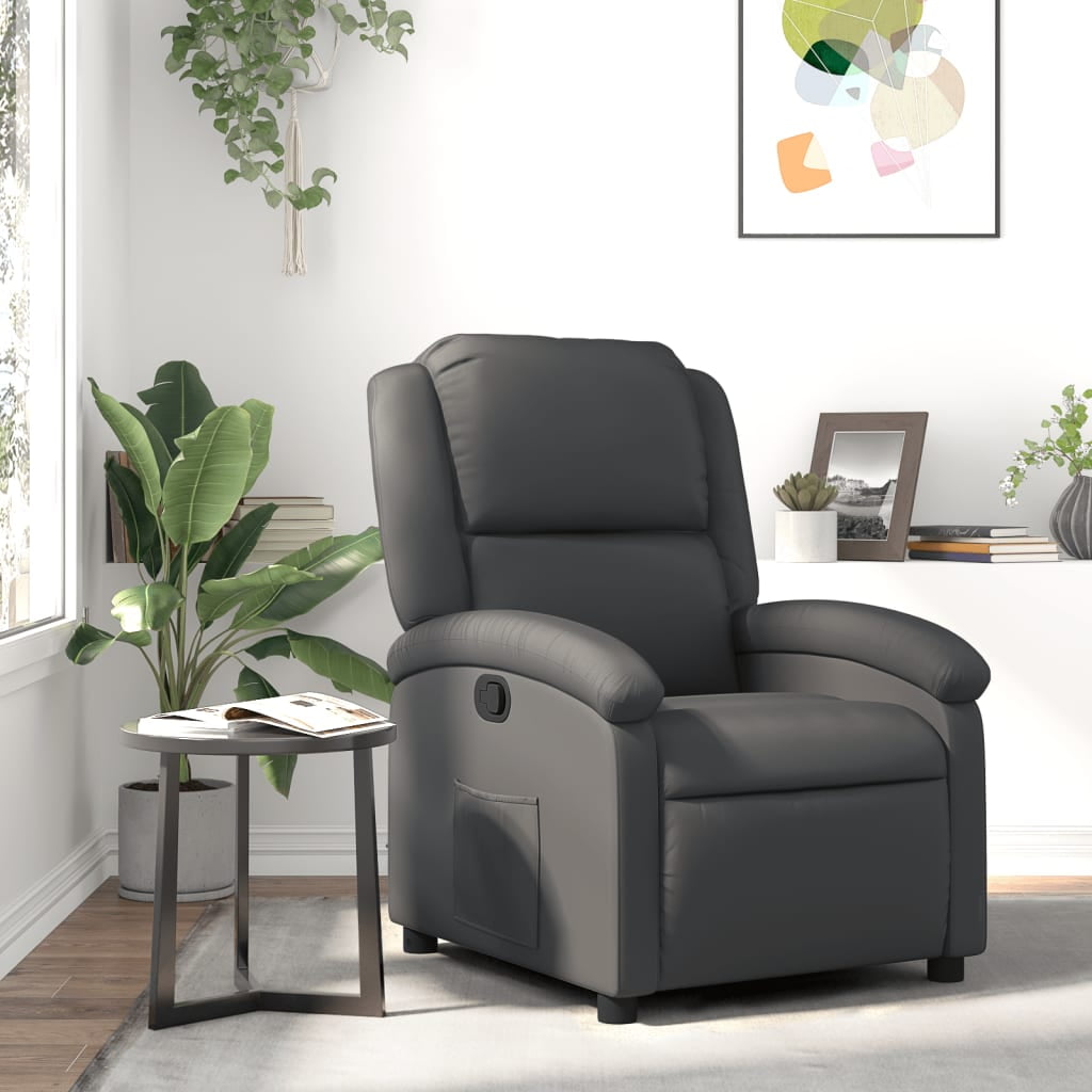 vidaxl recliner chair gray real product