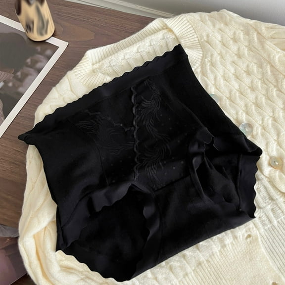Women Underwear High Waist Panties Full Coverage Briefs Soft Strech Breathable Ladies Panties Slotted Panties High Thigh Bikini Underwear for Women Vintage Shorts Underwear Granny Panties for Women