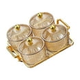 thumbnail image 1 of Youkk Fruit Snacks Serving Platter Serving Bowls Storage Container for Wedding Amber 4 Bowls, 1 of 9
