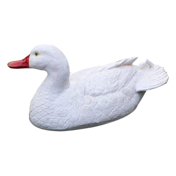 Swan Decoys for Geese Swan Decoy Pond Bird Deterrent Decoration Hunting Floating Decoys Realistic Plastic Duck Hunting Decoy Garden Decor