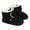 Black, variant on Newborn Baby Boys Girls Plush Boots Children'S Shoes Snow Boots For Boys And Girls Warm Baby Soft Soled Shoes Shoes For 3-18 Months