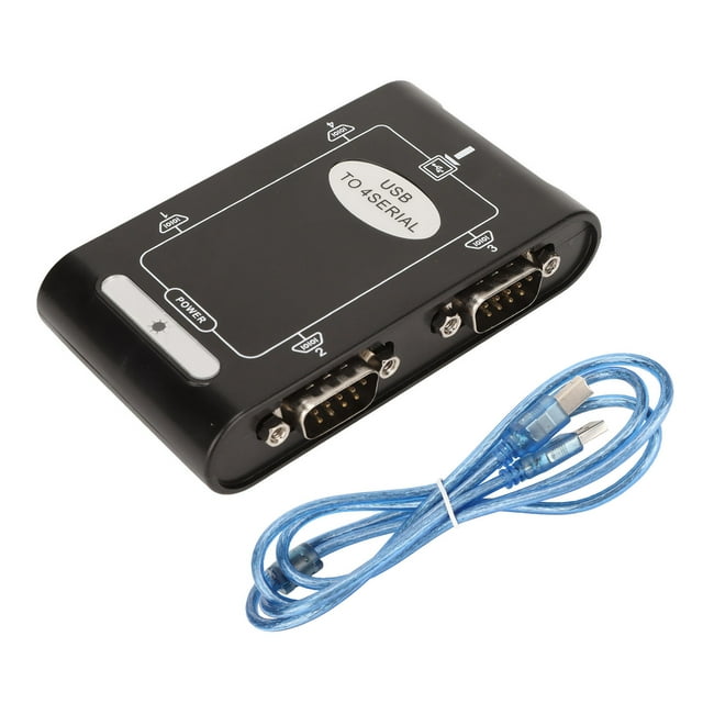 USB à Adaptateur Série 4 RS232 Port COM Réserve Caractéristique DB9 Compact USB à RS232 Adaptateur pour Windows 10 8 7
