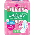 thumbnail image 1 of Whisper Ultra Soft Sanitary Pads - 50 Pieces (XL), 1 of 5