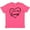 Retro Heather Pink, variant on Inktastic I Love My Granny in Black Chalk Heart Youth T-Shirt