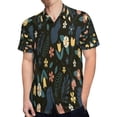 thumbnail image 4 of High Quality Hawaiian Shirts for Men Short Sleeve Aloha Beach Shirt Floral Summer Casual Button Down Shirts Blouses SF8544, 4 of 7