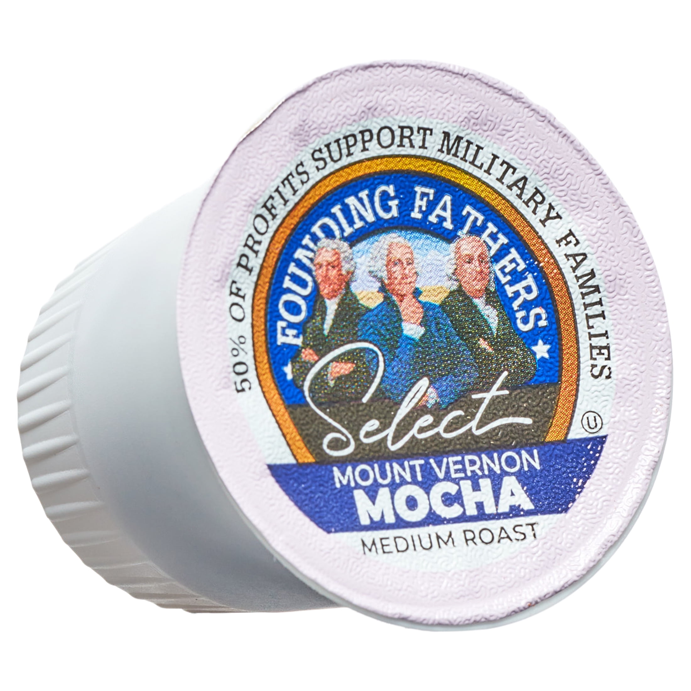 Founding Fathers Mount Vernon Mocha, Medium Roast Coffee Pods, 24 Count