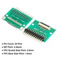 thumbnail image 3 of Uxcell FFC FPC Connector Board 24 Pin 0.5mm 2.54mm to 1.0mm 2.54mm DVD PCB Converter Board, 3 of 5