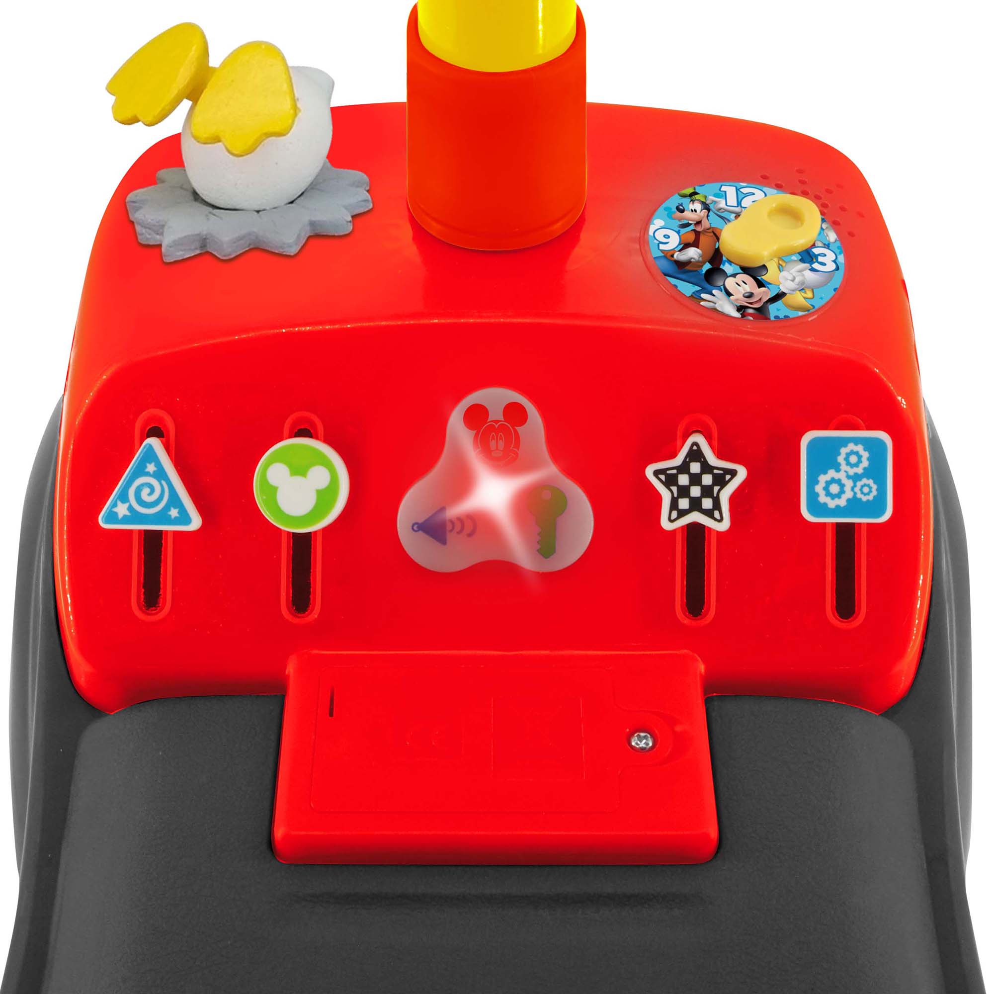 Kiddieland Disney Lights 'N' Sounds Ride-On: Mickey Mouse Kids Interactive Push Toy Car, Foot To Floor, Toddlers, Ages 12-36 Months - image 2 of 5