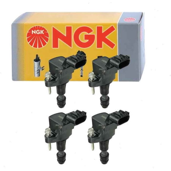 4 pc NGK Ignition Coils compatible with Buick Verano 2.0L 2.4L L4 2012-2017
