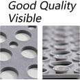 thumbnail image 6 of Casa and Beyond Shower Mat, Secure Shower Mat, Non Slip Mat for Textured Shower, Soft Machine Washable Non Slip Bathtub Mat, Quick Easy Dry (Gray, 21" x 21"), 6 of 7