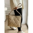 thumbnail image 5 of ZhangBaoLin Quilted Hobo Bag for Women Padding Down Cotton Shoulder Purse Fashion Large Capacity Totes Handbag Top Handle Bag, 5 of 8
