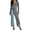 Dark Gray, variant on Jumpsuits Casual, Women's Long Sleeve Asymmetrical One-Piece Dress with Round Neck for Everyday Style