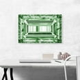 thumbnail image 2 of ARTCANVAS Green Emerald Cut Diamond Jewel Canvas Art Print - Size: 26" x 18" (0.75" Deep), 2 of 9