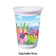 thumbnail image 2 of Lush Luau Tropical Island Beach Summer Party 16 oz. Plastic Cups, 2 of 2