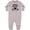 AC-Heather Grey, variant on I Have a Fuzzy Daddy Beard Baby Fleece Romper