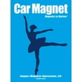 thumbnail image 1 of Magnets in Motion Ballet Dancer Car Magnet Blue, 1 of 4