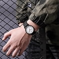 thumbnail image 2 of Men's Luminous Running Alarm Clock Watch, 1Pc, Black Nylon Strap, 24-Hour Dial With Luminous Markers, Sports Wristwatch For Men, 2 of 3