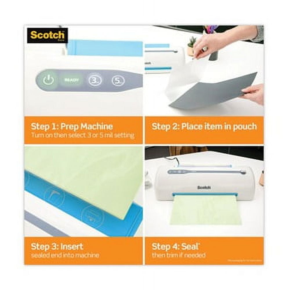 Refill for LS960 Heat-Free Laminating Machines 5.4 mil, 8.5" x 90 ft, Gloss Clear