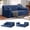 B-012-Blue, variant on CARZZI LIFE 79" Convertible Sofa Bed with Pillows, Corduroy Folding Sleeper Sofa with Fixed-Shape Frame, Boneless Couch for Living Room Bedroom, Floor Sofa Lounge No Assembly Required (Blue)