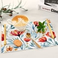 thumbnail image 6 of Ryvnso Flowers and Blue Bathroom Tray Vanity Countertop Trays Acrylic Organizer, 6 of 7