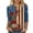 Multicolor, variant on lcziwo Women's 3/4 Sleeve Tops Cotton Patriotic Basic Shirt Plus Size 4Th Of July Graphic Summer Family Blouse Multicolor S